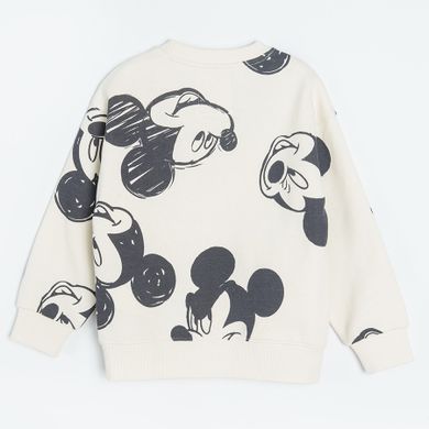 Cool Club, Bluza pentru baieti, ecru, imprimeu Mickey Mouse