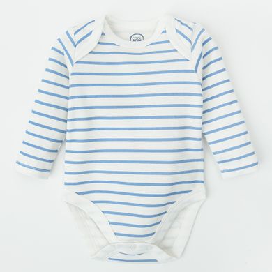 Cool Club, Body cu maneca lunga pentru baieti, alb, albastru, set, 3 buc.