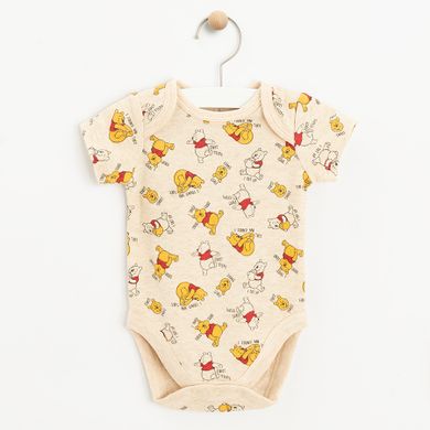 Cool Club, Body cu maneca scurta pentru baieti, mix, imprimeu Winnie the Pooh, set, 4 buc.