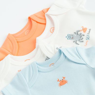 Cool Club, Body cu maneca scurta pentru baieti, mix, set, 4 buc.