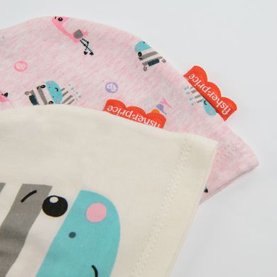 Cool Club, Caciula pentru fete, bumbac organic, Fisher-Price, set 2 buc.
