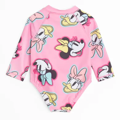 Cool Club, Costum de baie pentru fete, UV 50, roz, imprimeu Minnie Mouse