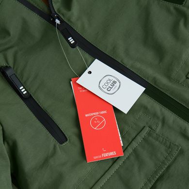 Cool Club, Geaca cu gluga pentru baieti, 3in1, verde-mustar