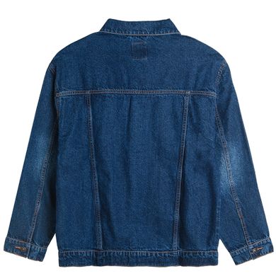 Cool Club, Geaca de blugi pentru baieti, oversize, albastru inchis denim