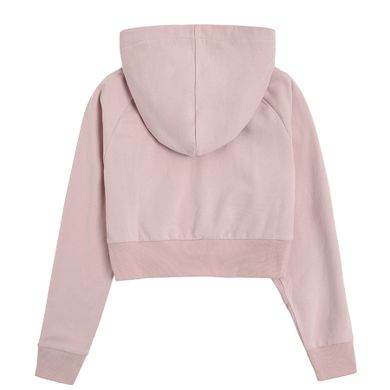 Cool Club, Hanorac crop top cu gluga pentru fete, culoare roz deschis, imprimeu Great