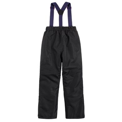 Cool Club, Pantaloni de schi cu bretele pentru fete, negru-violet