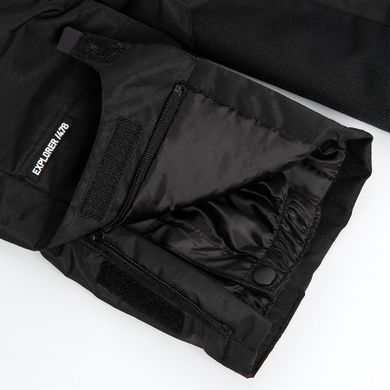 Cool Club, Pantaloni de schi pentru baieti, gri inchis, cu bretele