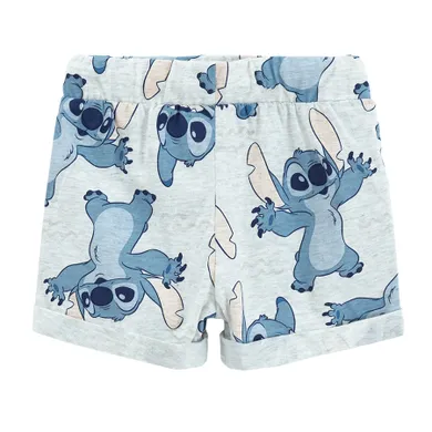 Cool Club, Pantaloni scurti pentru baieti, gri, imprimeu Lilo si Stitch