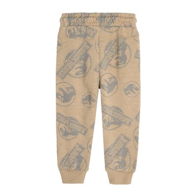 Cool Club, Pantaloni trening pentru baieti, bej, imprimeu Jurassic World