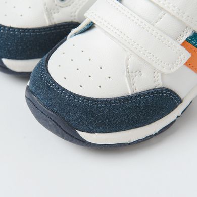 Cool Club, Pantofi sport pentru baieti, parfumati, alb, brant din piele, talpa Bio-Flex