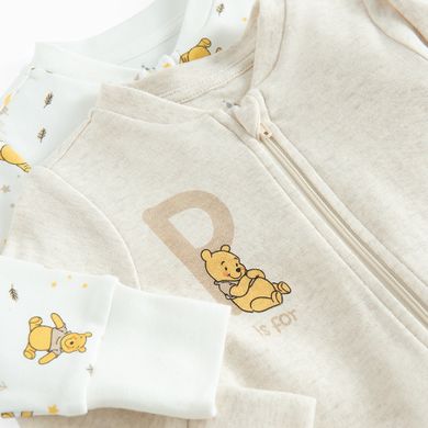Cool Club, Pijama tip salopeta pentru bebelusi, mix, imprimeu Winnie the Pooh, set, 2 buc.