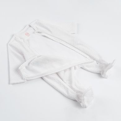 Cool Club, Pijama tip salopeta pentru fete, bumbac organic, ecru