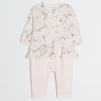 Cool Club, Pijama tip salopeta pentru fete, roz, imprimeu Winnie the Pooh