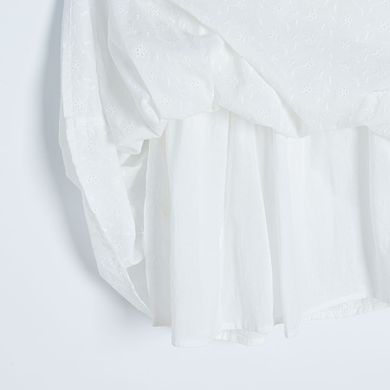 Cool Club, Rochie cu maneca scurta pentru fete, alb