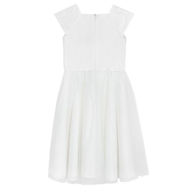 Cool Club, Rochie cu maneca scurta pentru fete, alb