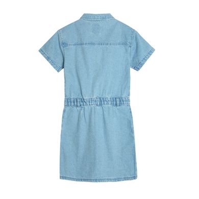 Cool Club, Rochie de blugi cu maneca scurta pentru fete, denim, cu nasturi