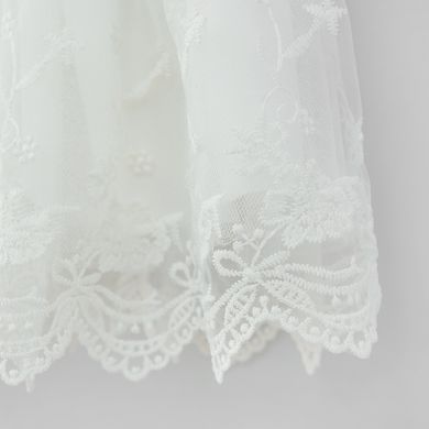 Cool Club, Rochie fara maneci pentru fete, alb, imprimeu flori