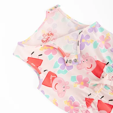 Cool Club, Salopeta rompers pentru fete, roz, imprimeu Peppa Pig