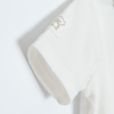 Cool Club, Set pentru baieti, Body cu maneca scurta, Pantaloni scurti, alb-albastru