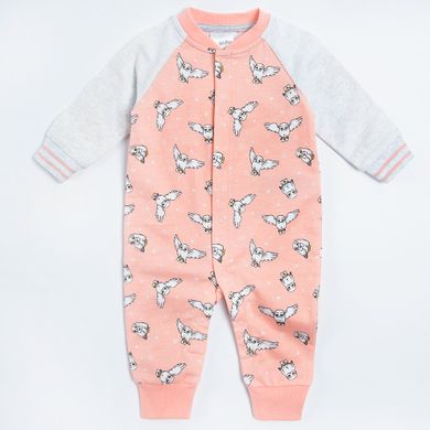 Cool Club, Set pentru fete, pijama tip salopeta, baveta, gri-roz, imprimeu Harry Potter