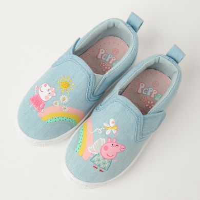 Cool Club, Tenisi tip slip on pentru fete, albastru, imprimeu Peppa Pig