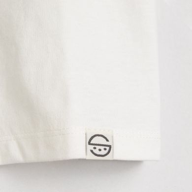 Cool Club, Tricou pentru baieti, ecru, paiete duble, imprimeu yes/no