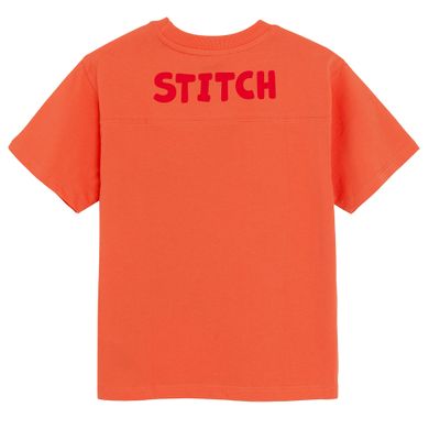 Cool Club, Tricou pentru baieti, portocaliu, imprimeu Lilo si Stitch