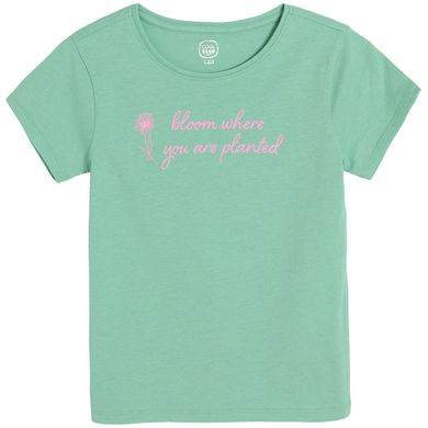 Cool Club, Tricou pentru fete, verde, ecru, set 2 buc.