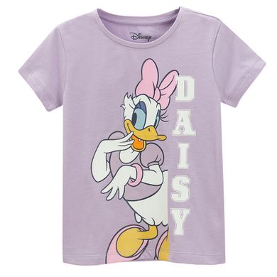 Cool Club, Tricou pentru fete, violet, alb, imprimeu Daisy, set, 2 buc.