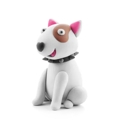 Hey Clay, Dog Story, set creativ, 15 cutii de plastilina
