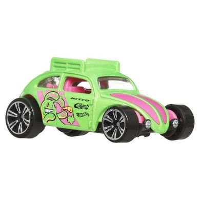 Hot Wheels, Neon Speeders, Custom Volkswagen Beetle, masina, scara 1:64, JBY93
