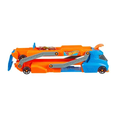 Hot Wheels, Speed Track Transporter pentru 9 masini, scara 1:64