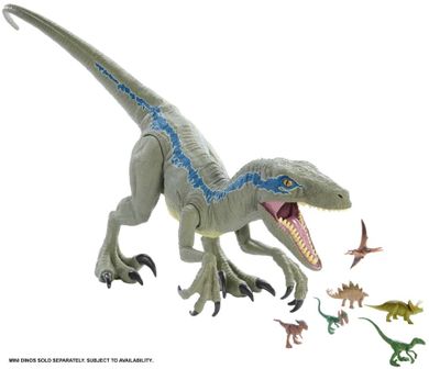 Jurassic World, Velociraptor Blue, figurina dinozaur, 93 cm