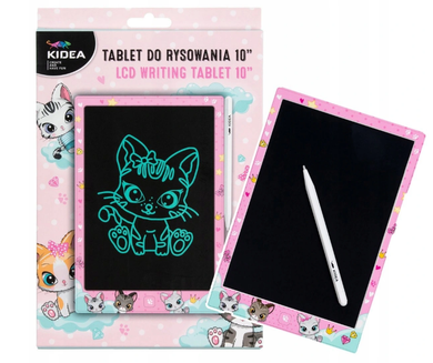 Kidea, tableta de desen, LCD 10", pisicute