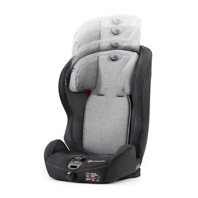 Kinderkraft, Safety Fix, scaun auto 9-36 kg, negru/gri