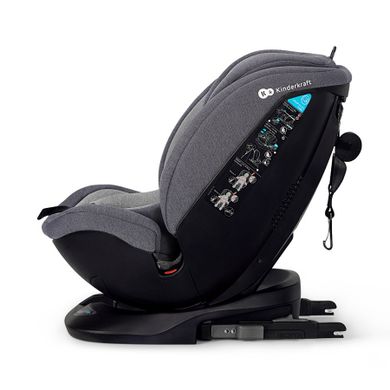 Kinderkraft, Xpedition, scaun auto rotativ 0-36 kg, gri