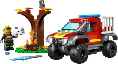 LEGO City, Salvare cu masina de pompieri 4-4, 60393