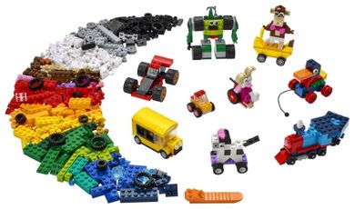 LEGO Classic, Caramizi si roti, 11014