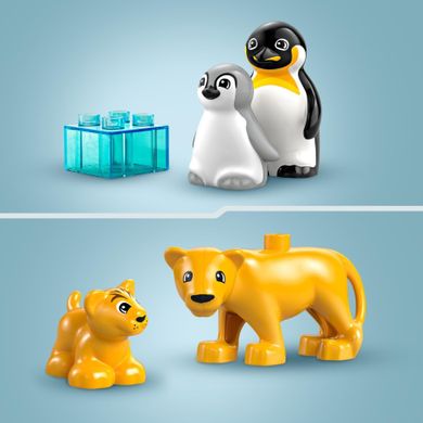 LEGO DUPLO, Familii de animale salbatice: Pinguini si lei, 10442
