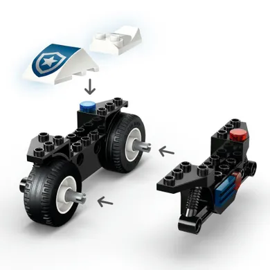 LEGO LEGO City, Urmarire cu motocicleta de politie, 60455