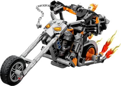 LEGO Marvel, Robot si motocicleta Calaretul fantoma, 76245