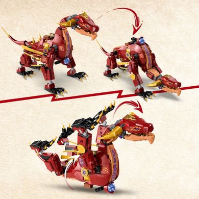 LEGO NINJAGO, Dragonul de lava transformator cu val de caldura, 71793