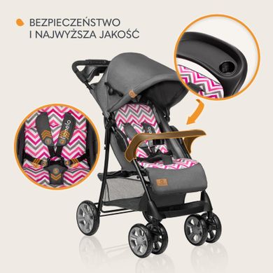 Lionelo, Emma Plus, carucior sport, Pink Scandi