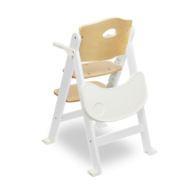 Lionelo, Floris, scaun inalt din lemn, White