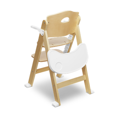 Lionelo, Floris, scaun inalt din lemn, White Natural