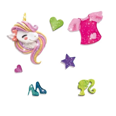 Lisciani, Barbie, Inimioara cu sclipici cu plastilina, 1 buc.