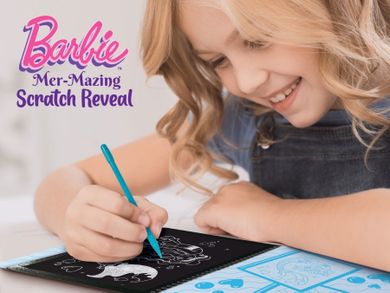 Lisciani, Barbie, Mer-Mazing Scratch Reveal, set creativ