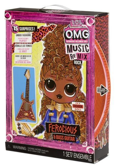 L.O.L. Surprise, O.M.G. Remix Rock, Ferocious, papusa cu instrument muzical