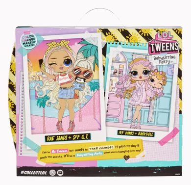 L.O.L. Surprise, Tweens + Tots Baby Sitters, Rae Sands + SPF Q.T., papusi cu accesorii