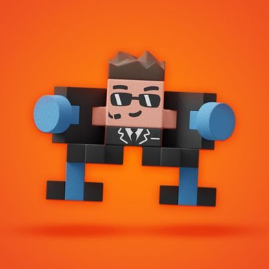 Marioinex, Mini Waffle, set de constructie surpriza, 15 piese, 1 buc.